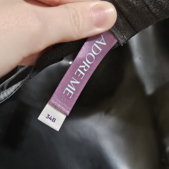 Elegant Adore Me Lace Halter Bralette Gray 34b - Picture 4 of 4